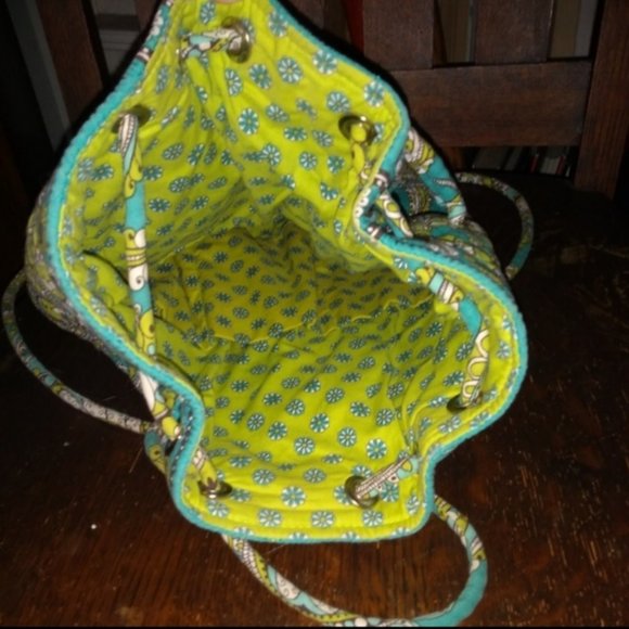 FLASH SALE* Vera Bradley Retired Peacock Bag Drawstring Pouch - Picture 7 of 9